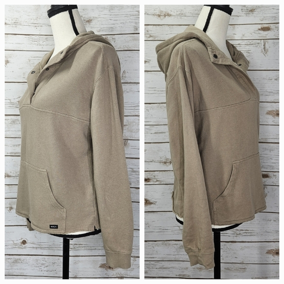 RVCA Cropped Relaxed Hoodie Size Small - Picture 3 of 7